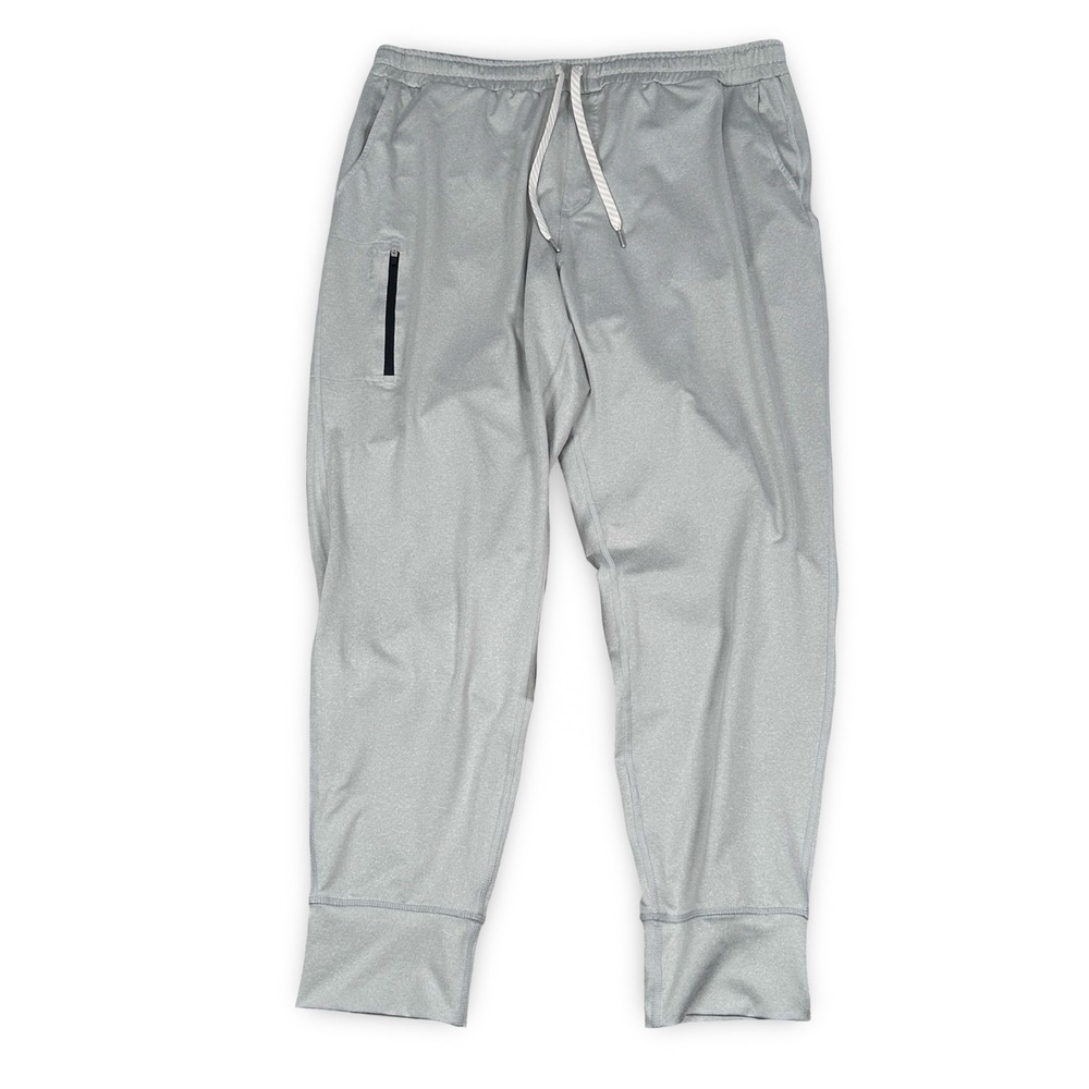 Wowie Mens XL Gray Performance Jogger Pants Athletic Training‎ Zipper Pockets